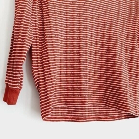 ANTHROPOLOGIE Hannah Striped V-Neck 3/4 Sleeve Top Sz XS - Picture 5 of 11